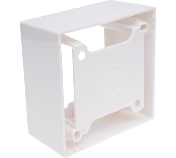 Настенная коробка под рамку французского стандарта LANMASTER 45х45 мм LAN-WB45x45-WH