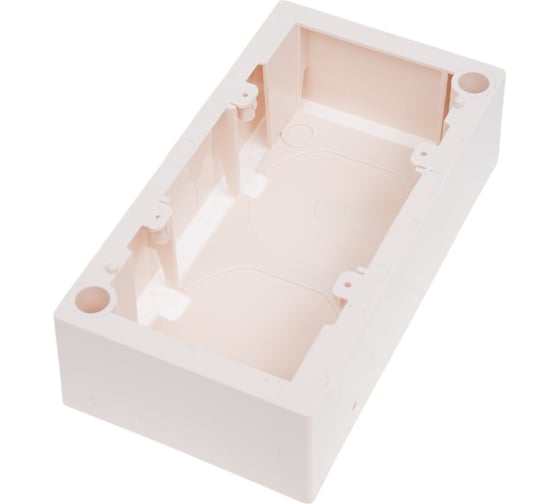 Настенная коробка под рамку французского стандарта LANMASTER 45х90 мм LAN-WB45x90-WH