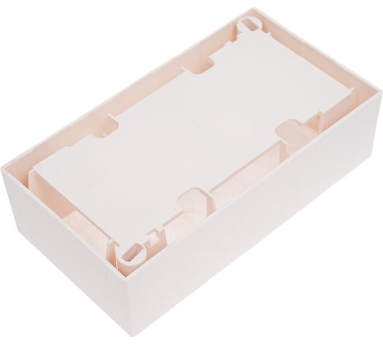 Настенная коробка под рамку французского стандарта LANMASTER 45х90 мм LAN-WB45x90-WH