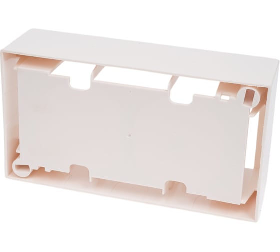 Настенная коробка под рамку французского стандарта LANMASTER 45х90 мм LAN-WB45x90-WH