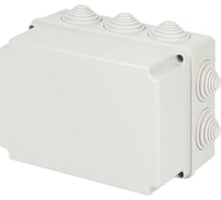 Распаячная коробка ЭРА KORv-190-140-120-10g-44 ОП серая 190х140х120мм на винтах 10 гермовводов IP44 Б0071919