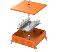 Коробка металлическая огнестойкая Промрукав 70-0390-FR10.0-24 E15-E120 RAL2004 200x200x65 (4 шт/кор) 70-0390-2004-FR10.0-24