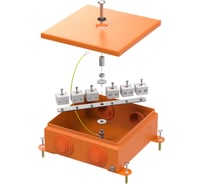 Коробка металлическая огнестойкая Промрукав 70-0380-FR6.0-12 E15-E120 RAL2004 150x150x60 (6 шт/кор) 70-0380-2004-FR6.0-12
