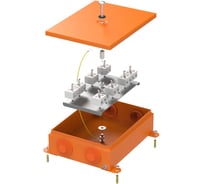 Коробка металлическая огнестойкая Промрукав 70-0385-FR10.0-16 E15-E120 RAL2004 150x200x60 (6 шт/кор) 70-0385-2004-FR10.0-16