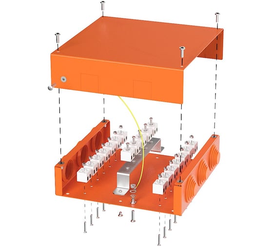 Коробка металлическая огнестойкая Промрукав Е15-Е120 200х200х50 70-0391-FR2.5-38