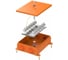 Коробка металлическая огнестойкая Промрукав 70-0385-FR2.5-24 E15-E120 RAL2004 150x200x60 (6 шт/кор) 70-0385-2004-FR2.5-24 1