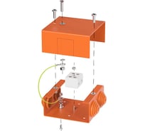 Коробка металлическая огнестойкая Промрукав Е15-Е120 80х80х35 70-0240-FR10.0-2