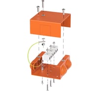 Коробка металлическая огнестойкая Промрукав Е15-Е120 80х80х35 70-0240-FR2.5-6
