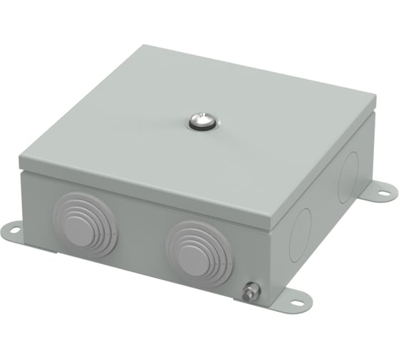 Коробка металлическая Промрукав серая 150х150х60 (6 шт/кор) 70-0380-7035