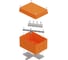 Коробка огнестойкая Промрукав для о/п E15-E120 RAL2003 150х110х90 (6 шт/кор) 40-0351-FR6.0-8 1
