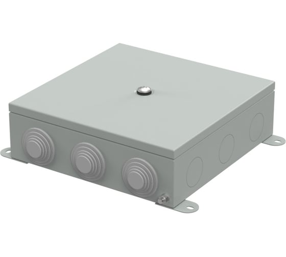Коробка металлическая Промрукав серая 200х200х65 (4 шт/кор) 70-0390-7035