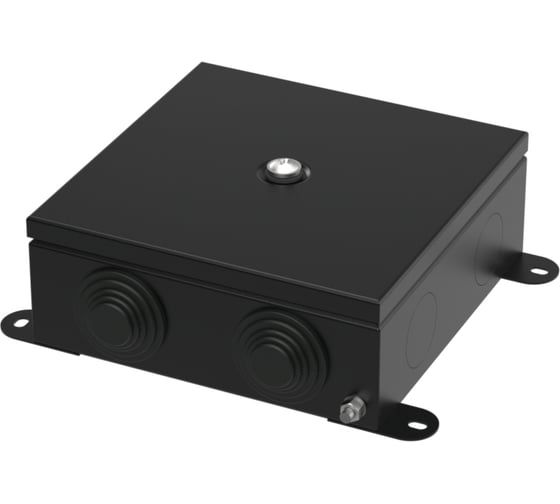 Коробка металлическая Промрукав черная 150х150х60 (6 шт/кор) 70-0380-9005