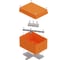 Коробка огнестойкая Промрукав для о/п E15-E120 RAL2003 150х110х90 (6 шт/кор) 40-0351-FR6.0-6 1