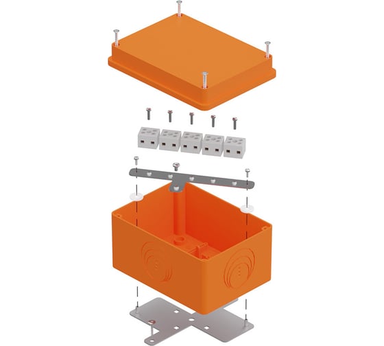 Коробка огнестойкая Промрукав для о/п E15-E120 RAL2003 150х110х90 (6 шт/кор) 40-0351-FR2.5-10