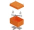 Коробка огнестойкая Промрукав для о/п E15-E120 RAL2003 150х110х90 (6 шт/кор) 40-0351-FR10.0-4 1