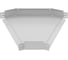 Поворот IEK ESCA 7 45 градусов, 100х600-2,0 RAL 9016 ES7-PG-45-100-600-20-RGA 1