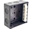 Коробка распределительная EXTHERM 140*140*76 мм IP 66, черная, в комплекте с клеммным рядом 10х10 кв.мм, 76А, Extherm JB-100-BL 2