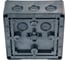 Коробка распределительная EXTHERM 140*140*76 мм IP 66, черная, в комплекте с клеммным рядом 10х10 кв.мм, 76А, Extherm JB-100-BL 4