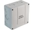 Коробка распределительная EXTHERM 140*140*76 мм IP 66, серая, в комплекте с клеммным рядом 10х10 кв.мм, 76А, JB-100-GR 2