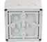 Коробка распределительная EXTHERM 140*140*76 мм IP 66, серая, в комплекте с клеммным рядом 10х10 кв.мм, 76А, JB-100-GR 4
