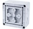 Коробка распределительная EXTHERM 110*110*67 мм IP 66, серая, в комплекте с клеммным рядом 5х6 мм², 41А JB-60-GR 7