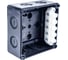 Коробка распределительная EXTHERM 110*110*67 мм IP 66, черная, в комплекте с клеммным рядом 5х6 мм², 41А JB-60-BL 7