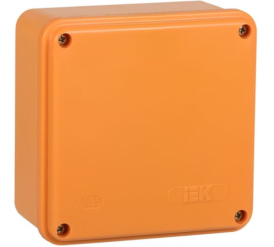 Коробка распаячная огнестойкая IEK ПС безгалогенная (HF) 100х100х50мм 6P 4мм2 IP44 гладкие стенки UKF20-100-100-050-6-4-09