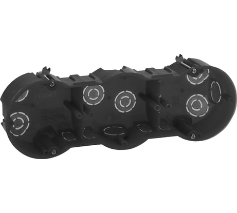 3-х местная установочная коробка ЭРА КУП 212х70х45 мм, для полых стен, саморез. мет. лапки IP20 Б0051422