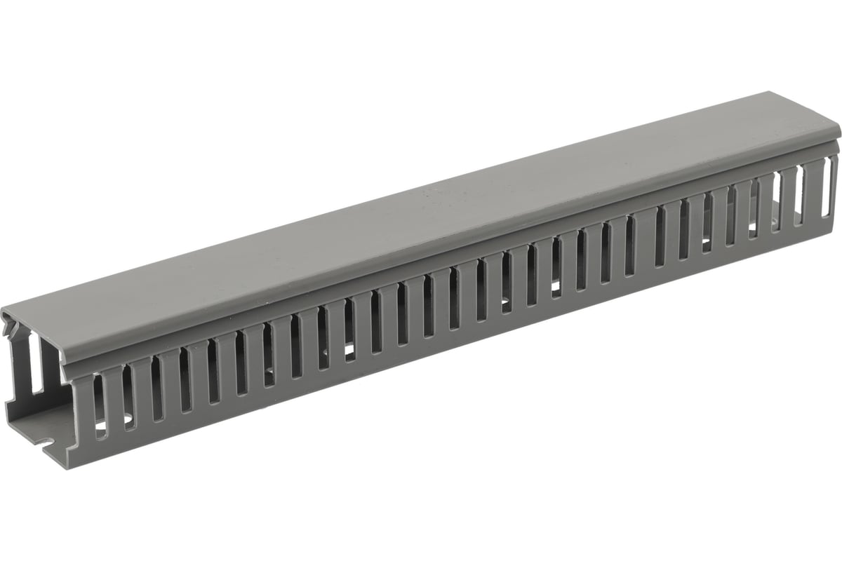 Кабель канал ЭРА KK-25-25-PERF перфорированный, 25х25, серый 50 шт ...