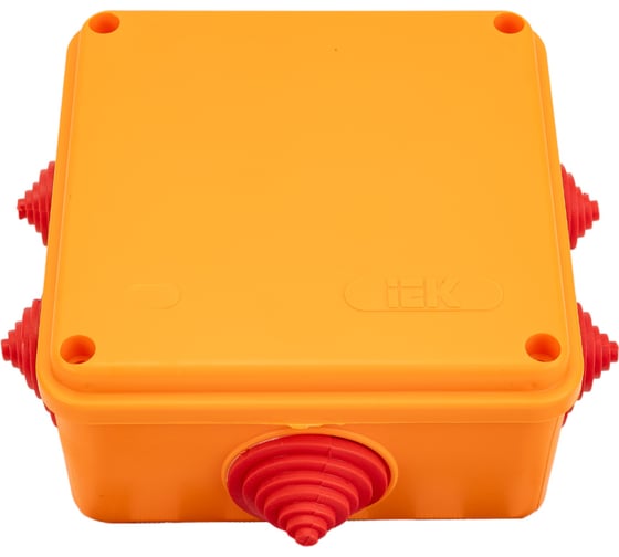 Распределительная огнестойкая коробка IEK ПС 100х100х50мм 6P 4мм2 IP55 6 вв. UKF30-100-100-050-6-4-09