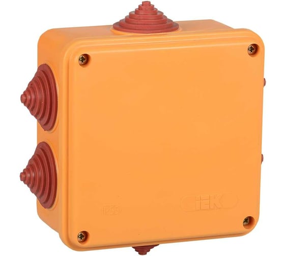 Распределительная огнестойкая коробка IEK ПС 100х100х50мм 6P 6мм2 IP55 6 вв. UKF30-100-100-050-6-6-09