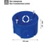 Установочная коробка TDM ELECTRIC СП D68х42 мм, без саморезов, без стыковочных узлов, синяя, IP20, упаковка 300 штук SQ1402-0434 4