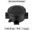 Коробка распределительная TDM ELECTRIC D80х35мм, IP42, 3-х рожковая, черная SQ1401-4054 2