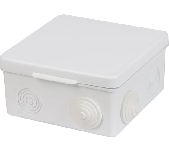 Коробка распределительная TDM ELECTRIC 100х100х55мм, крышка, IP54, 8 входов, белая SQ1401-0923