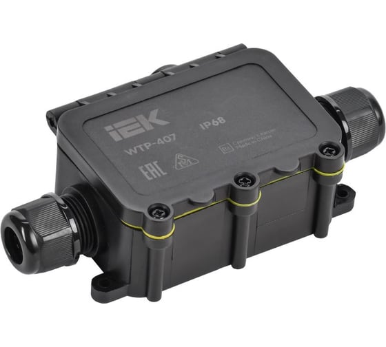 Коробка распределительная герметичная IEK WTP-407 3 ввода IP68 UWB10-T-450-40-03-68