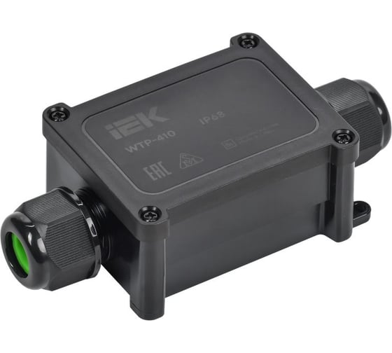 Коробка распределительная герметичная IEK WTP-410 2 ввода IP68 UWB20-I-450-40-02-68