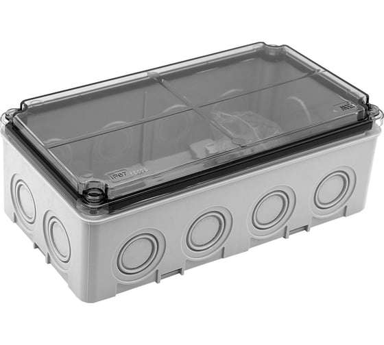 Коробка распределительная пластиковая Mete Enerji 110x210x70, прозрачная крышка, IP67 40202007