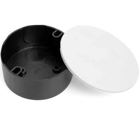 Монтажная коробка STEKKER 75x30мм EBX20-03-5, черно-белый 39858