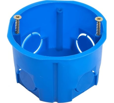 Подрозетник STEKKER 68x45мм для сплошных стен EBX20-01-2, синий, 200шт в упаковке, 39854