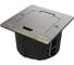 Лючок с розеткой Systeme Electric MultiDesk 2К+З, 16А/250В, IP44 с монтажной коробкой для стены, фальшпола, стола, античная латунь MDK21102BA 8
