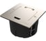 Лючок с розеткой Systeme Electric MultiDesk 2К+З, 16А/250В, IP44 с монтажной коробкой для стены, фальшпола, стола, никель MDK21102NA 8