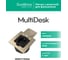 Лючок с розеткой Systeme Electric MultiDesk 2К+З, 16А/250В, IP44 с монтажной коробкой для стены, фальшпола, стола, никель MDK21102NA 9