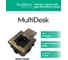 Лючок с розеткой Systeme Electric MultiDesk 2К+З, 16А/250В, IP44 с монтажной коробкой для бетонных полов, античная латунь MDK21202BC 4