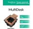 Лючок с розеткой Systeme Electric MultiDesk 2К+З, 16А/250В, IP44 с монтажной коробкой для бетонных полов, медь MDK21202CC 4