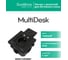 Лючок с розеткой Systeme Electric MultiDesk 2К+З, 16А/250В, IP44 с монтажной коробкой для бетонных полов, черный матовый MDK21202MBC 9