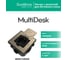 Лючок с розеткой Systeme Electric MultiDesk 2К+З, 16А/250В, IP44 с монтажной коробкой для бетонных полов, никель MDK21202NC 9