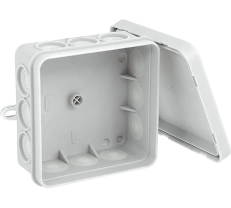Распределительная коробка OBO Bettermann 85x85x40, IP55, 12 вводов D=16, серая 10 шт 2000342