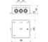 Распределительная коробка OBO Bettermann 85x85x40, IP55, 12 вводов D=16, серая 10 шт 2000342 2