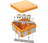 Огнестойкая коробка Промрукав для о/п двухкомпонентная Е15-Е120 80x80x40 60-0210-FR2.5-4