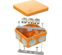 Огнестойкая коробка Промрукав для о/п двухкомпонентная Е15-Е120 80x80x40 60-0210-FR6.0-6